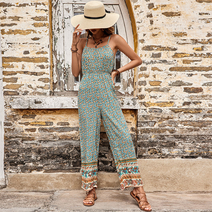 Dame Bohemian Blomsterprint Culotte Overall Stilla