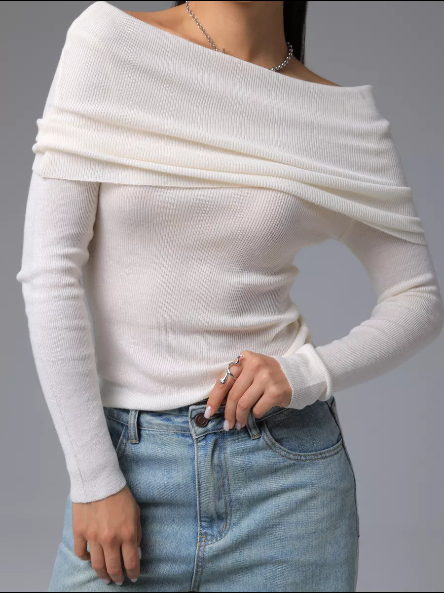 Off-Shoulder Langærmet Top Stilla