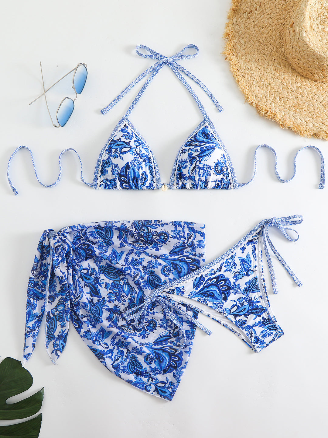 Dame Bikini Sæt med blomstret Design Stilla