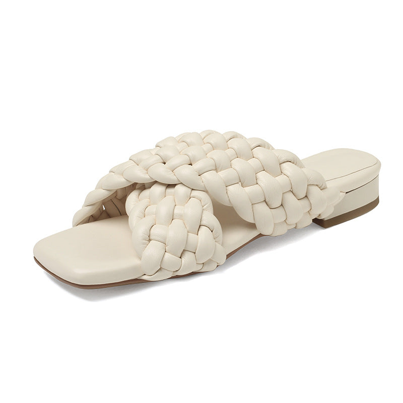 Femme Woven Slide Sandaler  Stilla