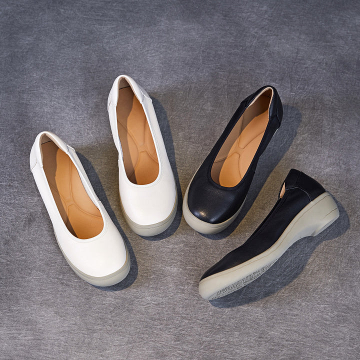 Dame Behagelige Læder Vejr Slip-On Flats Stilla