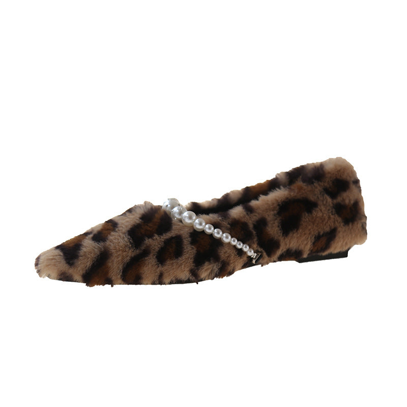 Damer elegante spidse ballerinaer med perleaccenter Stilla