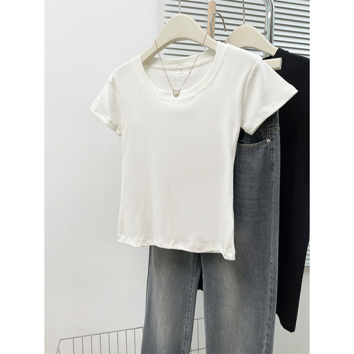 Femme Classic Crew Neck Basis T-Shirt Stilla