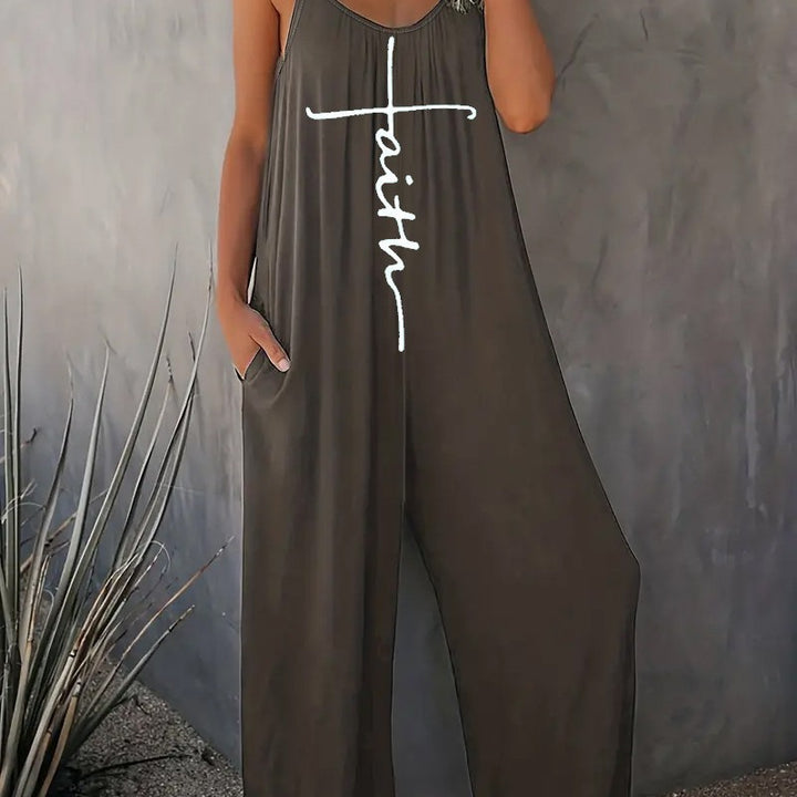 Dame Casual Jumpsuit med løs pasform og praktiske lommer Stilla