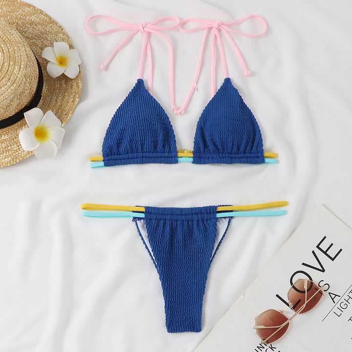 Dame Bikini-sæt med justerbare stropper og kombineret gummibånd Skovae