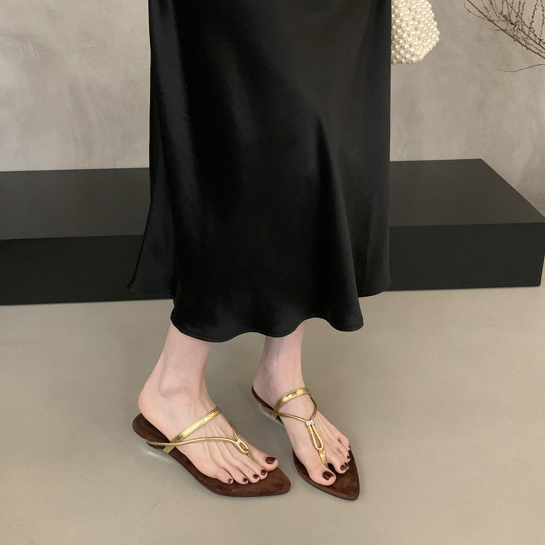 Dame Spidsesko Slingback Mules med justerbar ankelrem Stilla