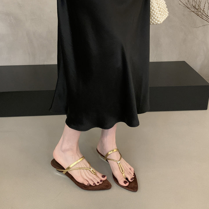 Dame Spidsesko Slingback Mules med justerbar ankelrem Stilla