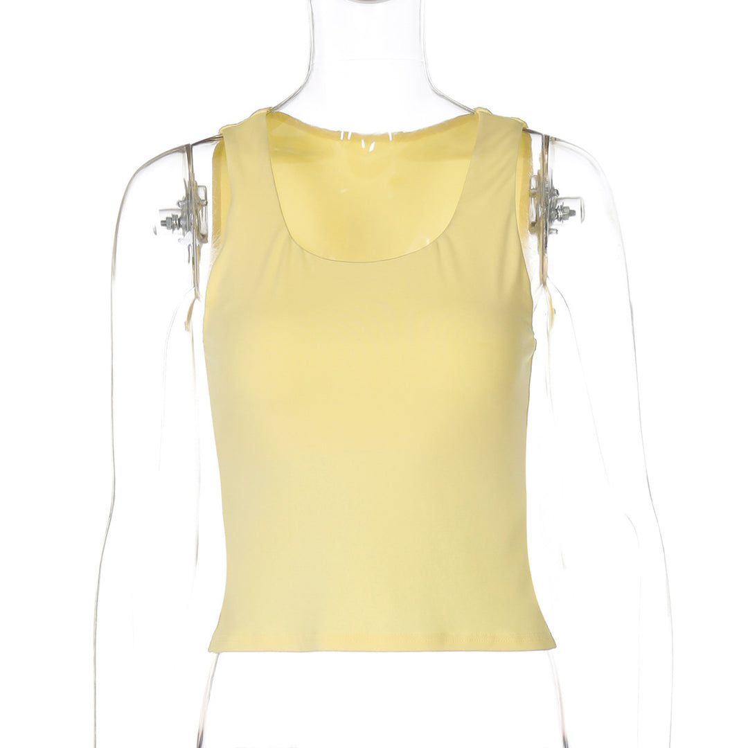 Damer Komfortabel Crop-Top i elastisk materiale med modisk snit Stilla