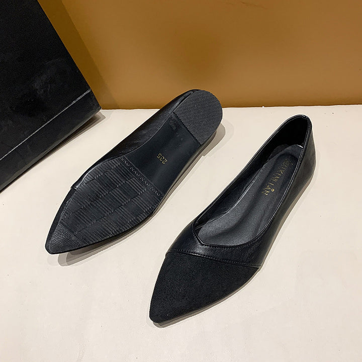 Dame elegante Ballerinas med spidst snit og blød polstring Stilla