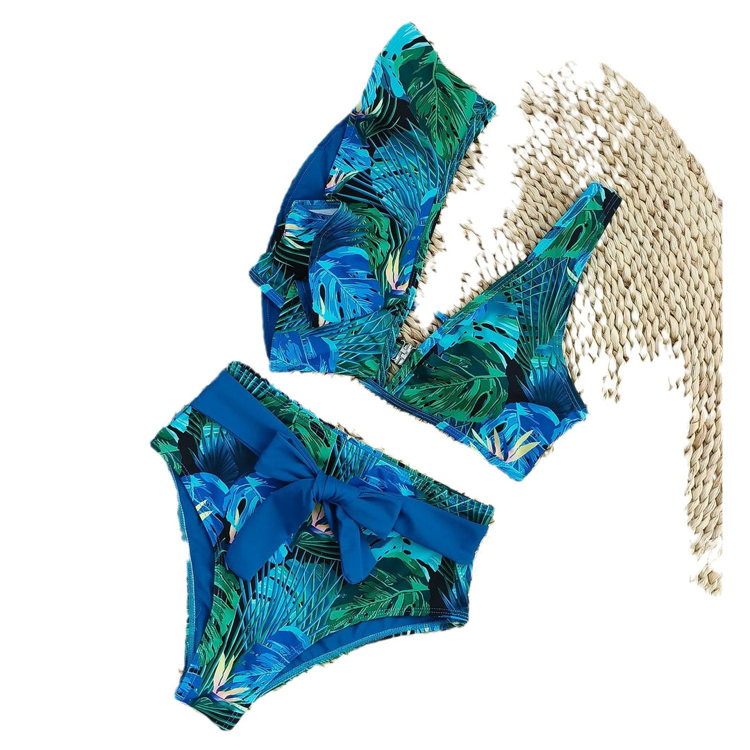Dame bikini-sæt med høj talje og elegante sløjfedetaljer Stilla