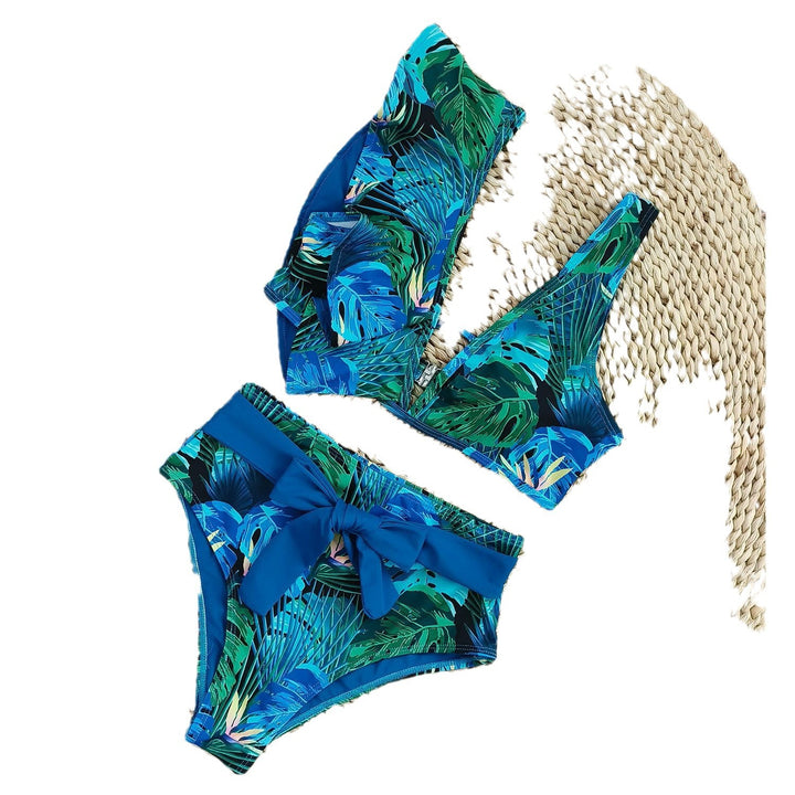 Dame bikini-sæt med høj talje og elegante sløjfedetaljer Stilla