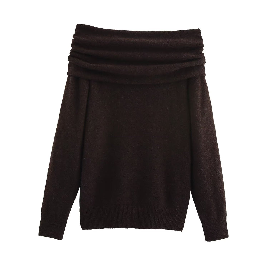 Stilla | Unik En-Skulder Strik Bluse