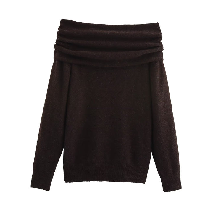 Stilla | Unik En-Skulder Strik Bluse
