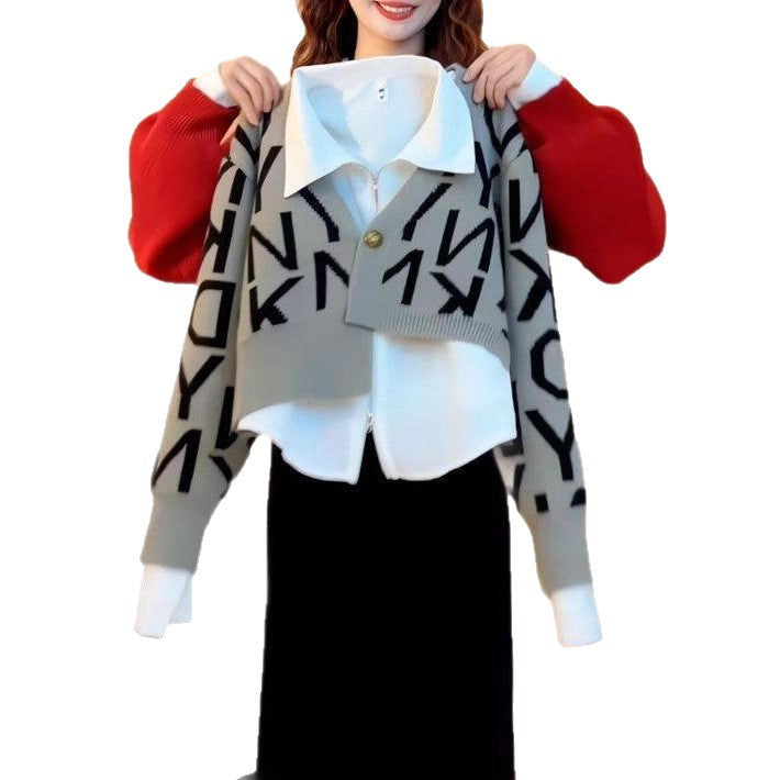 Damer fashionable og trendy cardigan i layering stil Stilla