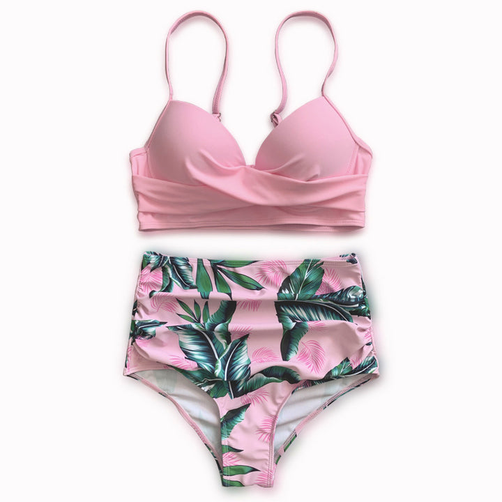 Dame Bikini-sæt med raffineret indpakningsdesign og højskåret trusser Stilla