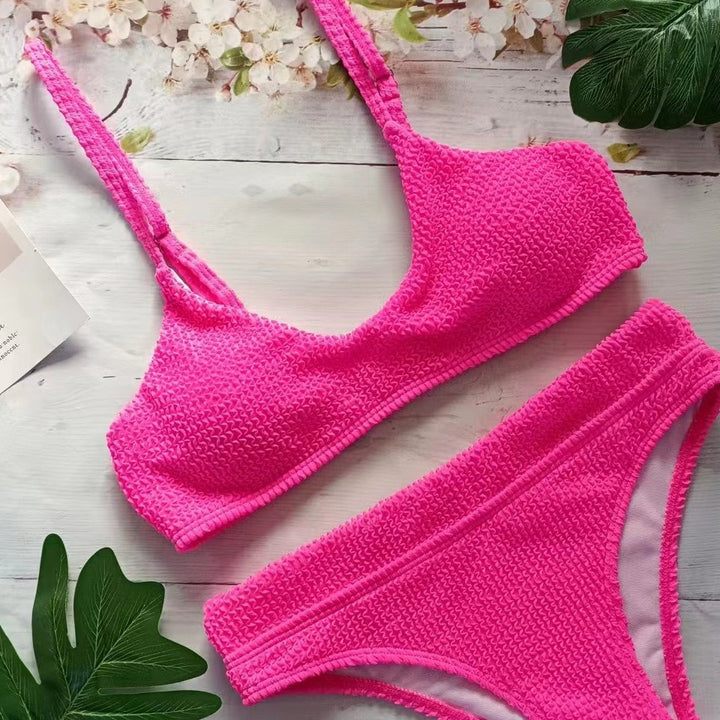 Femme Struktureret To-delt Bikini Sæt Stilla