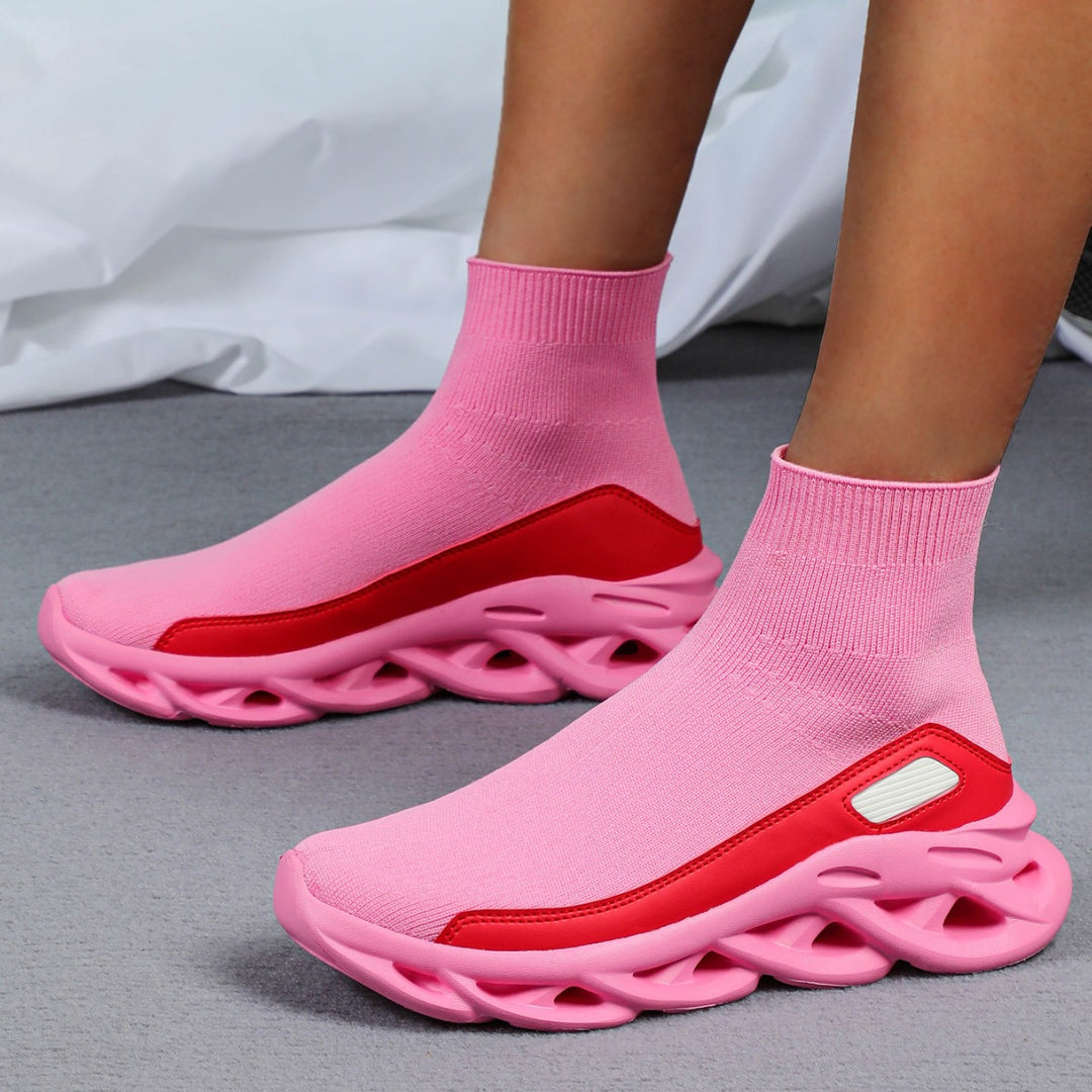 Dame Sneakers med høj skaft og innovativ dæmpning Stilla