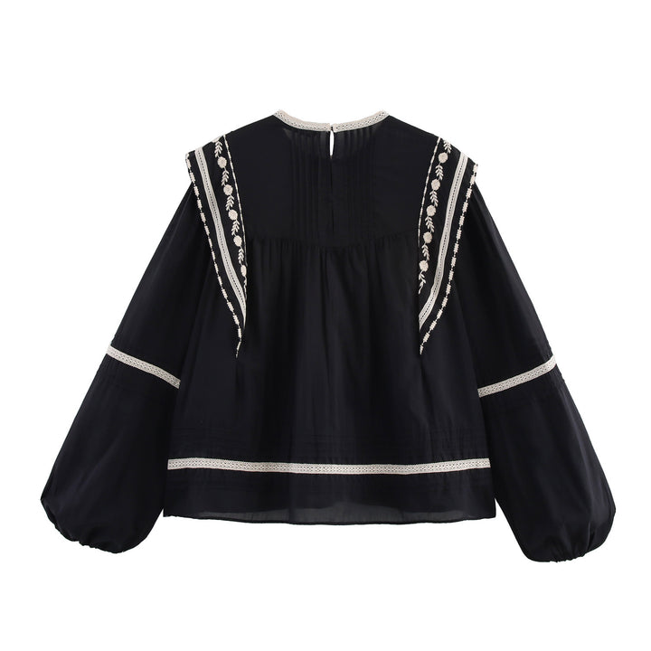 Femme Broderet Boheme Bluse Stilla