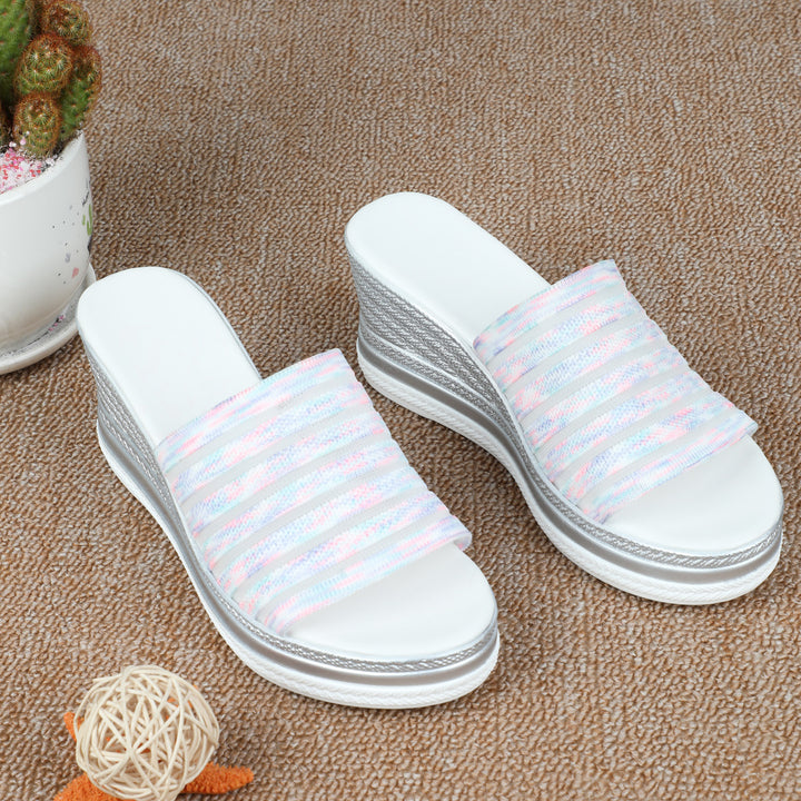 Dame Wedge-sandaler med ergonomisk sål og moderigtigt stribedesign Stilla