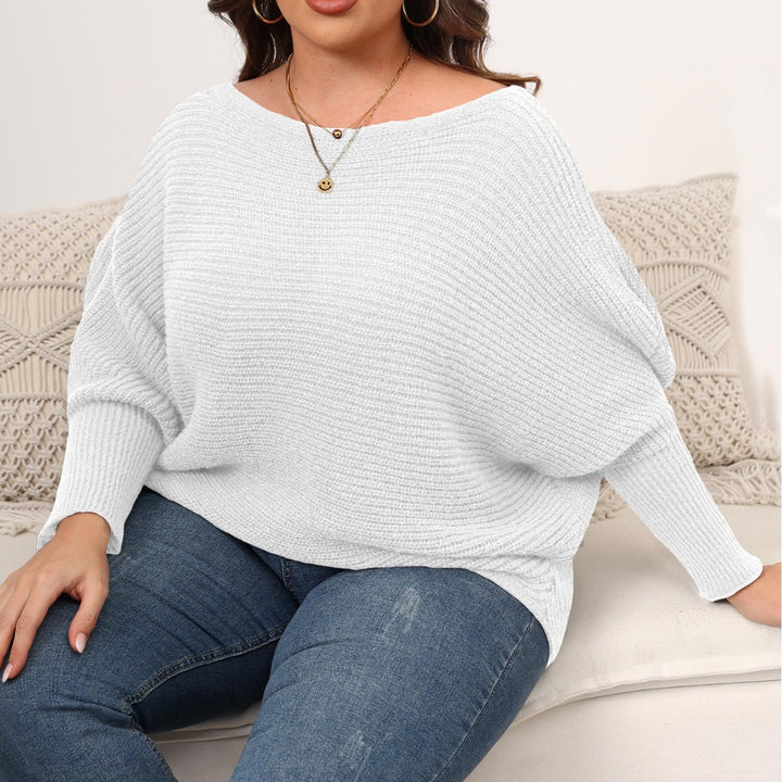 Dame Oversized Strikpullover med luftig maskestruktur Stilla