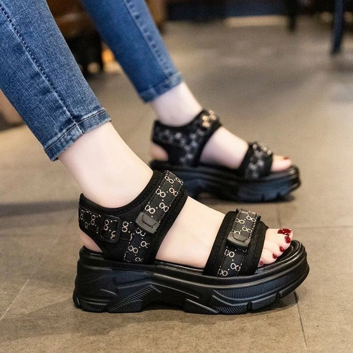 Damer Sporty Sandaler med polstret sål og justerbart remdesign Stilla