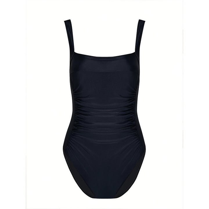 Dame one-piece badedragt med stilfuldt rynkedesign Skovae