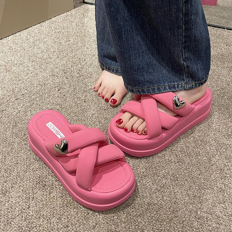Dame Komfortable Plateau-Sandaler med justerbare remme og moderne design Stilla