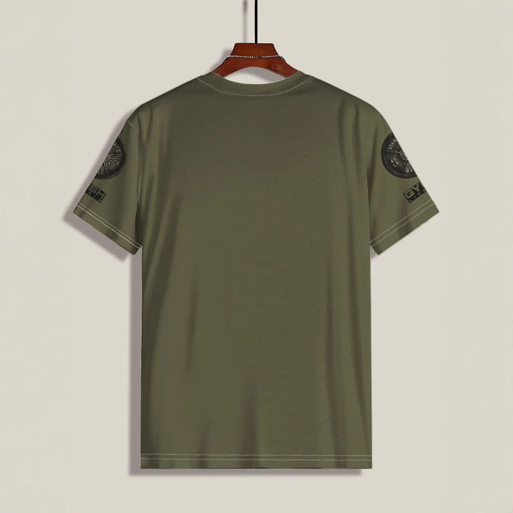 Herrer Fitness-T-shirt med kraftfuldt motiv og komfortabel pasform Stilla
