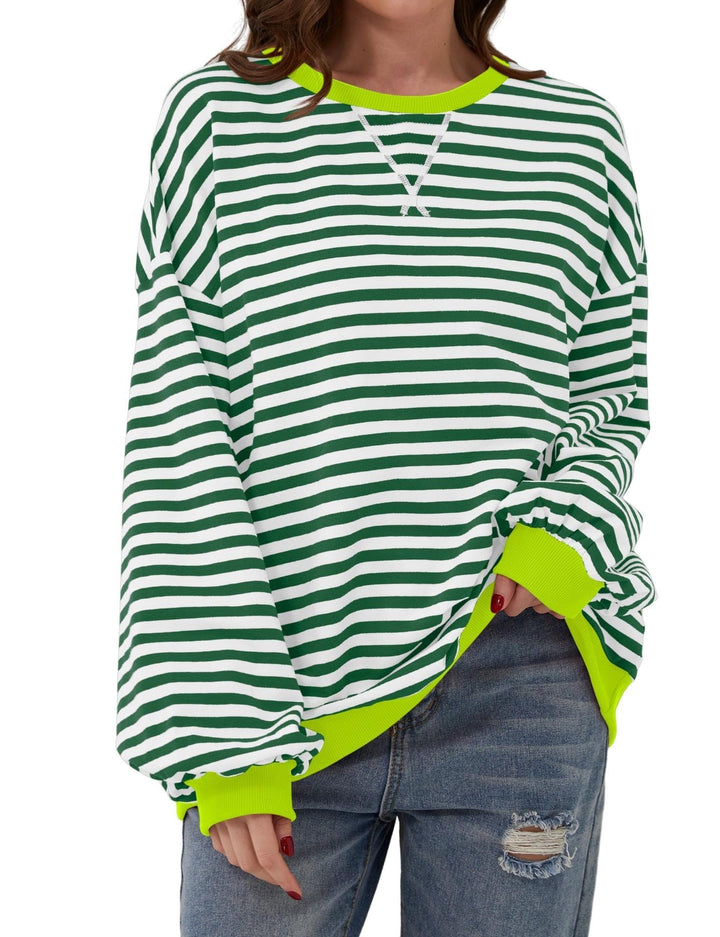 Stilla | Størrelsesvenlig Stribet Sweater