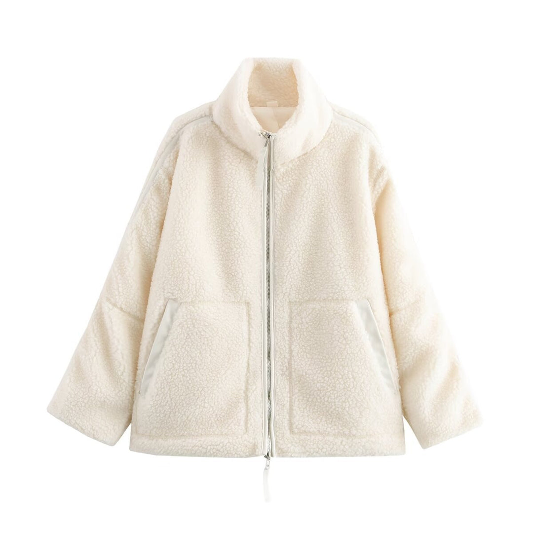 Femme Plush-fleece-jakke med lynlås Stilla