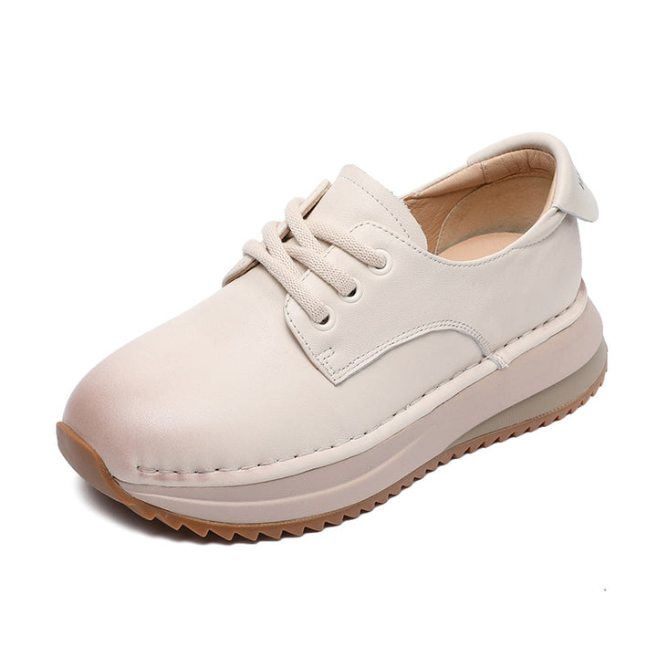 Dame fritids lædersneakers med støttende sål Stilla