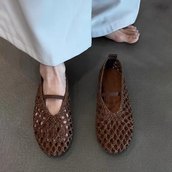 Dame Stilfulde Vævede Slippers Stilla