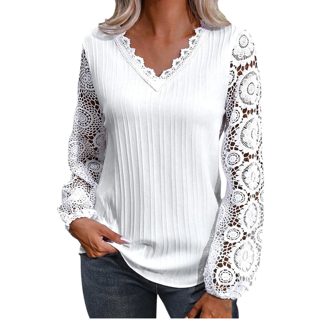 Dame trendy Bluse med spidser Stilla