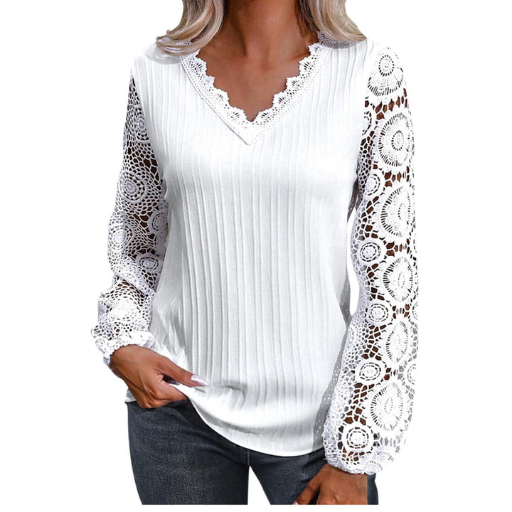 Dame trendy Bluse med spidser Stilla