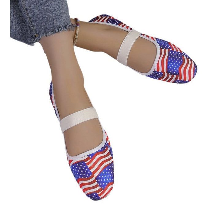 Dame Halloween-motiv Ballerinas med elastisk fodseng Stilla