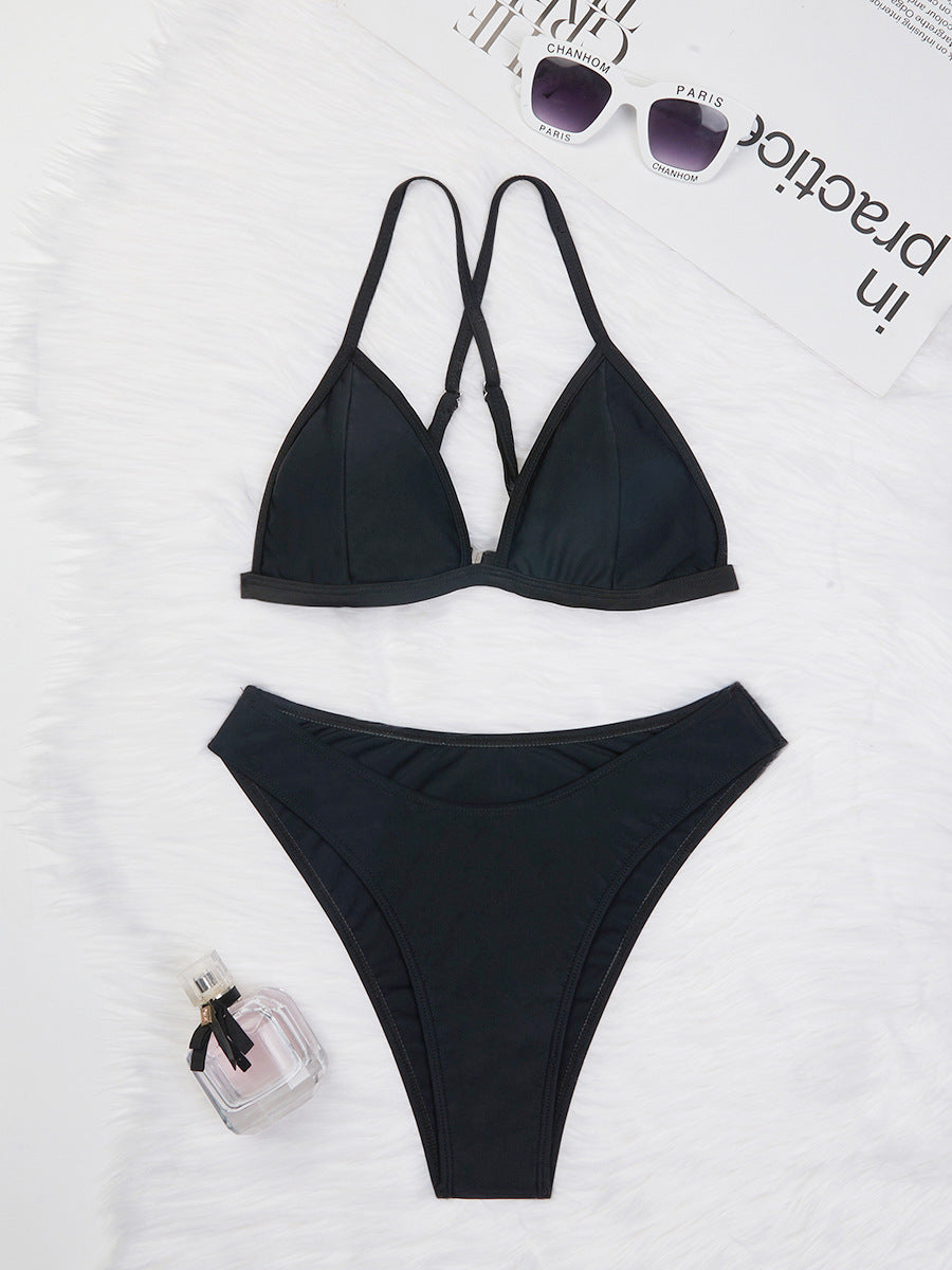 Femme Trekant-Bikini-Sæt med justerbare stropper Stilla