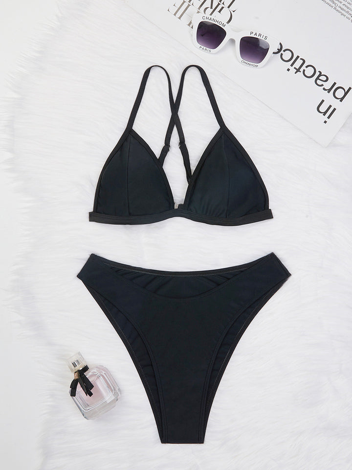 Femme Trekant-Bikini-Sæt med justerbare stropper Stilla