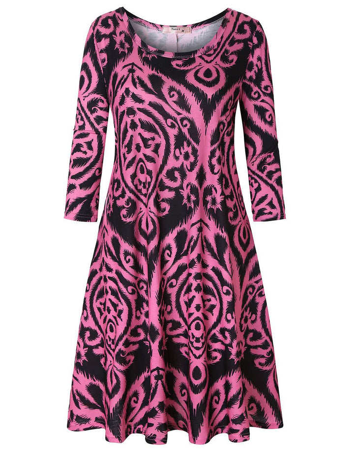 Dame Mode Tøj Kjole i elegant Boho-stil Stilla