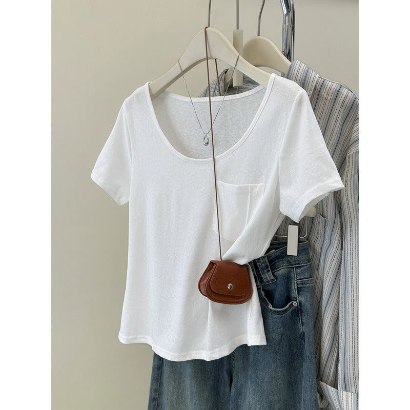 Femme Basic Lomme T-Shirt Stilla