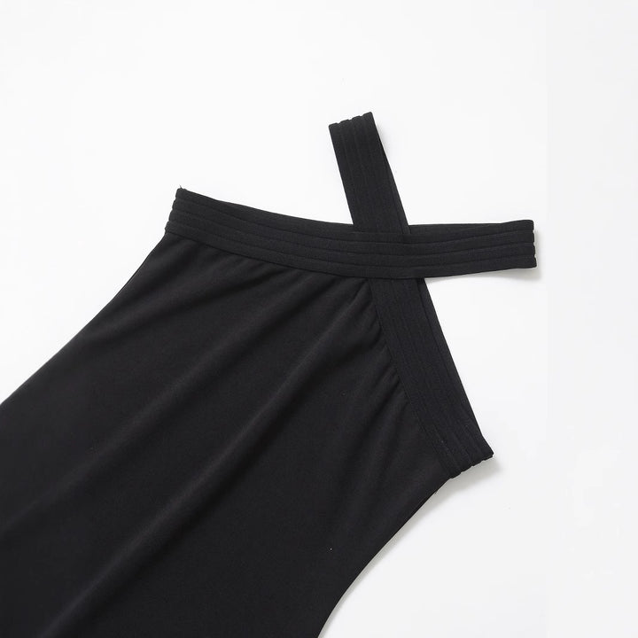 Femme Elegante Kryds-ryg Slip Kjole Stilla