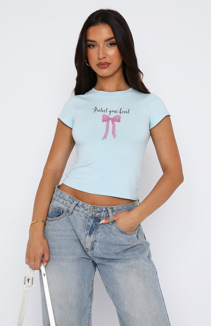 Dame behageligt crop-top med moderne print Skovae