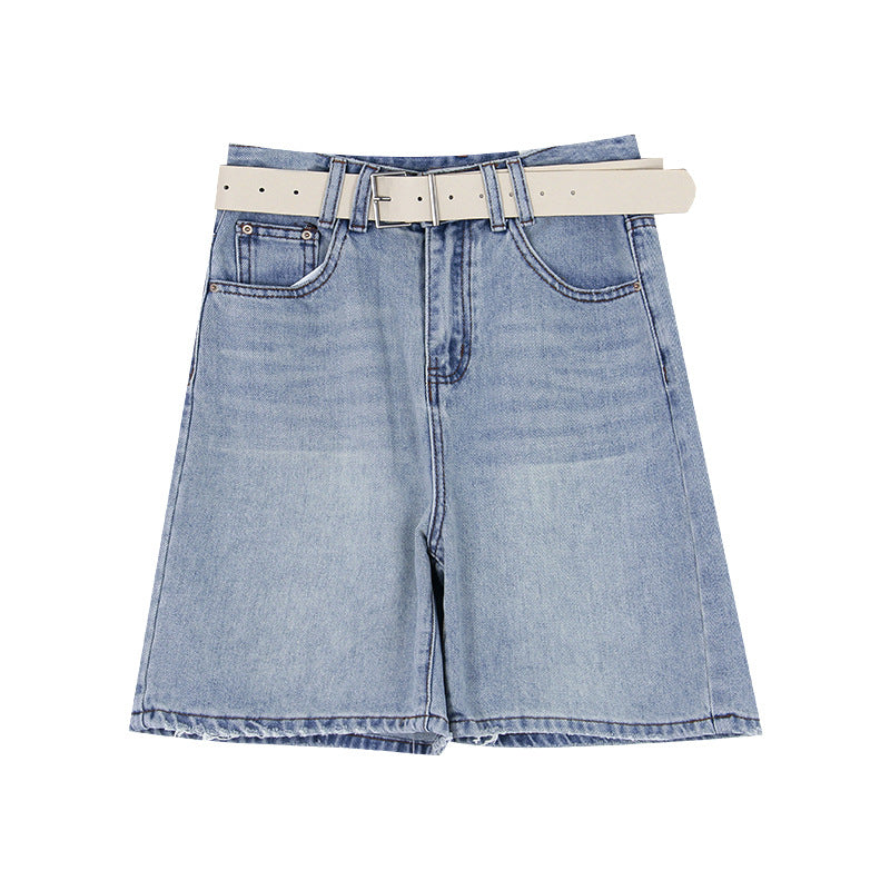 Damer casual jeansshorts med bred pasform og moderne elementer Stilla