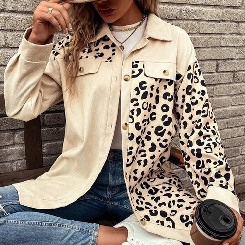 Dame Leopardprint Overshirt Stilla