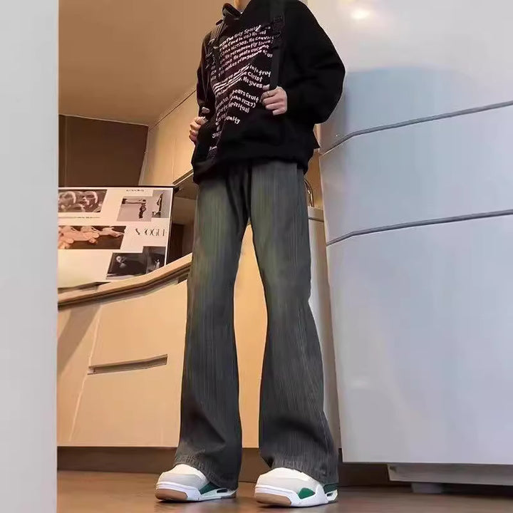 Damer Flared Jeans med unik vask og høj talje Stilla