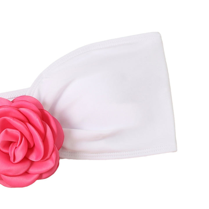 Dame Floral Akcent Bandeau Bikini Sæt Stilla