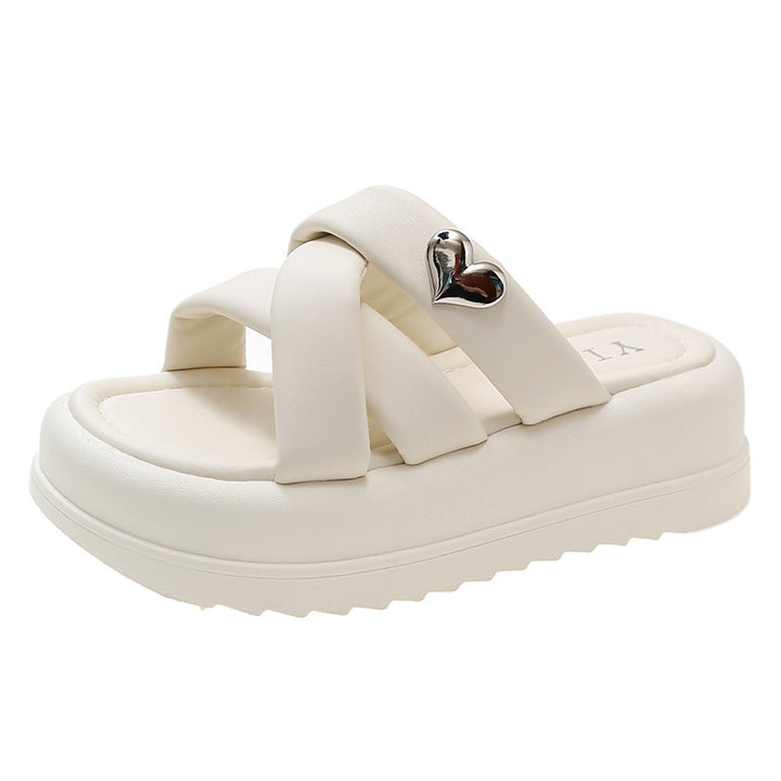 Dame Komfortable Sandaler med krydset remdesign og skridsikker sål Stilla