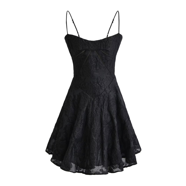Femme Floral Spitze Flare Mini Kjole Stilla