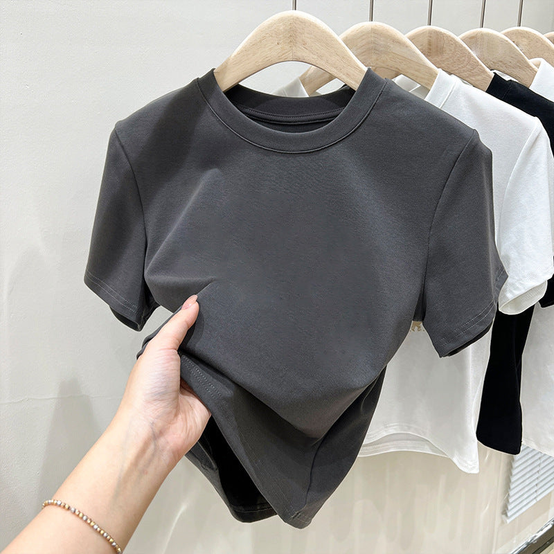 Herrer Klassisk Crew Neck Fritid T-shirt Stilla