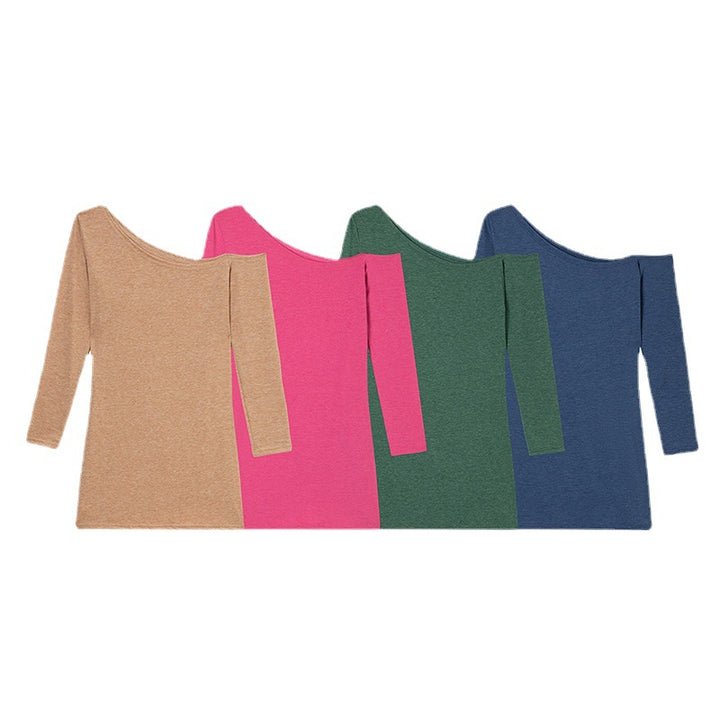 Dame asymmetrisk knude-front-top Stilla