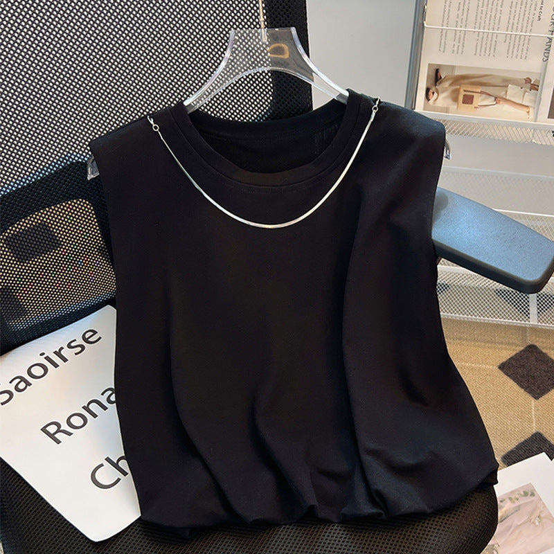 Dame afslappet T-shirt med innovativ oversized pasform og dobbelt krave Stilla